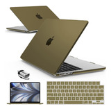 Funda Ibenzer Para Macbook Air 13 M2 + C/teclado Olive