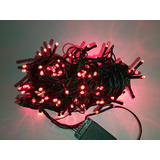 Luces Para Arbol Rojo X100 Bombillos Cable Verde Paq. X4