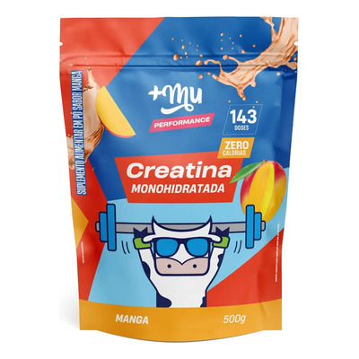 Creatina Refil 500g Performance 100% Pura Sabor Manga +mu | Frete grátis