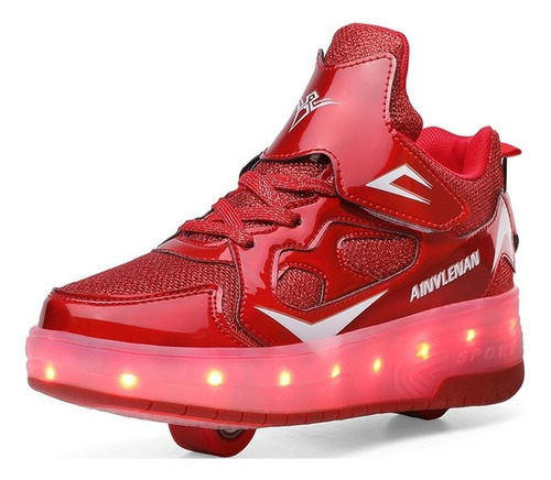 Zapatos Para Niños Con Luces Led, Patines Con Ruedas Out