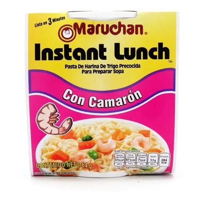 Maruchan Sopa Instantanea Camaron 64 Gr, Pack 12 | MercadoLibre