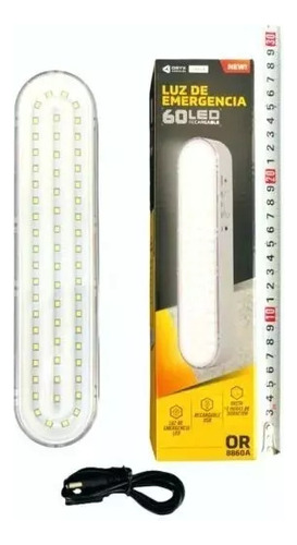 Luz Lampara Recargable Emergencia 60 Led Usb 220v Oryx