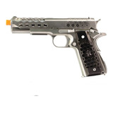 Airsoft Pistola Gbb We 1911 Hex Chrome + Nf