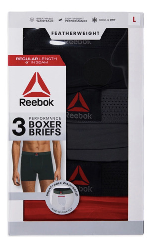 3 Pack Boxer Reebok Original Para Caballero 