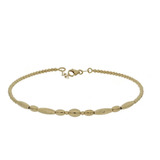 Pulsera Oro Amarillo Aro Pu432