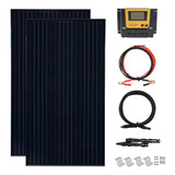 Wuzeck Kit De Panel Solar De 12 V, 200 W, Modulo Fotovoltaic