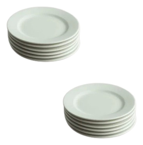 Plato De Pan 15 Cm Porcelain Porcelana Premium Rak Banquet M