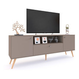 Rack Tv Mesa Mueble Led Nordico Escandinavo Delos Dl882 Color Gris Cubanita