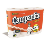 Rollo De Cocina Classic Uso Familiar Campanita 3x50 Paños