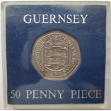 C9968 - Guernsey - Moeda De 50 Penny Novo De 1969 Mint, Na E