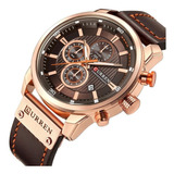 Reloj Curren 8291 Diseño Impermeable Con Cronógrafo + Caja 