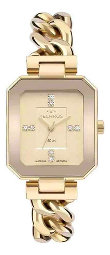 Relógio Technos Feminino Dourado Fashion Elegance 2036mqn/1x