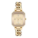 Relógio Technos Feminino Dourado Fashion Elegance 2036mqn/1x