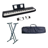 Yamaha P45 Tecla Pesada Kit Completo Con Base, Funda, Pedal