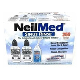 Neilmed Sinus Rinse 2 Botella 240ml + 1 Spray 75ml + 250pack Color Blanco