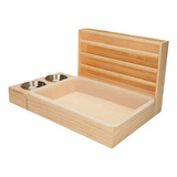 Bunny Hay Manger Comedero De Heno Para Conejos De Madera Con