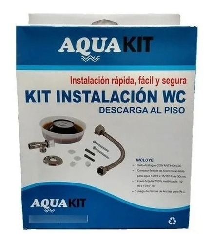 Kit De Instalación Para Inodoro Taza Wc Aquakit // Neoz