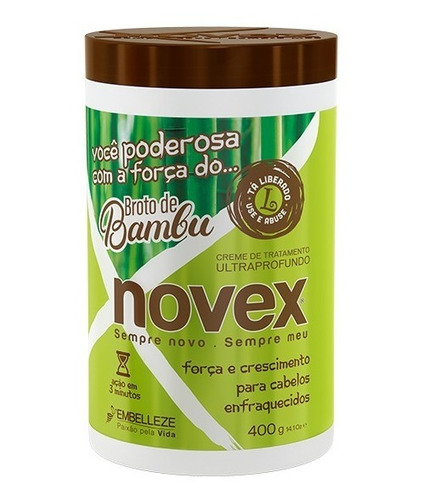  Mascarilla Capilar Fuerza Y Crecimiento Novex Brasil 400gr