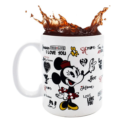 Taza Para Cafe Disney Minnie Mouse Ceramica 325ml | MercadoLibre