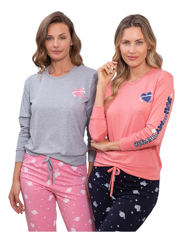 Pijama Invierno De Mujer Modal 24502 Bianca Secreta
