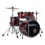 Bateria Acústica Odery Inrock Séries Bloody Tiger Bumbo 22