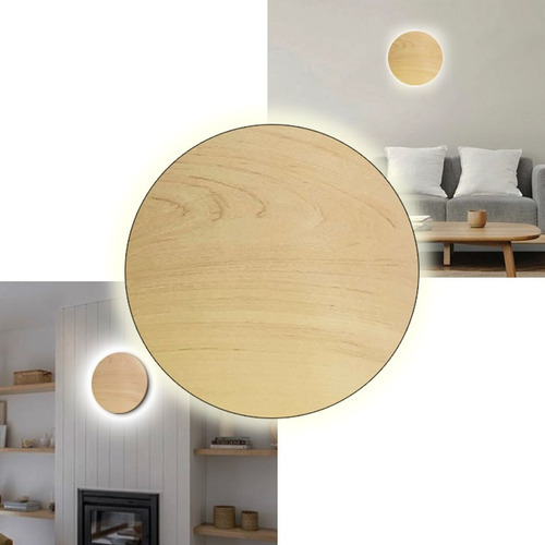 Aplique De Pared Circular 40cm Efecto Eclipse Apto Led G1