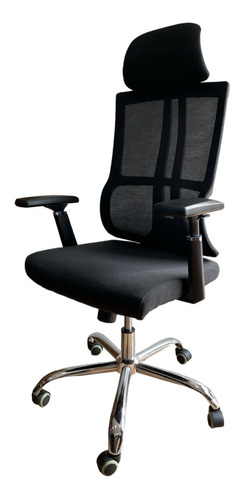 Silla Presidencial Ejecutiva Para Oficina Con Base Cromada 