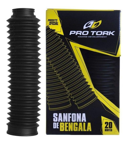 Sanfona De Bengala Xtz 125 Nxr 125/150 Pro Tork Preto