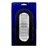 Plafón Ovalado 6 Pulgadas 27 Leds Blanco Baja Y Estrobo Ds