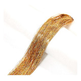 Extensiones De Brillos 750 Hilos Hair Tinsel Twinkle Glitter Color 3 Dorado