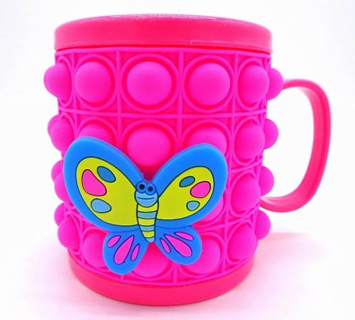 Vaso Mug Tasa Para Niños Pop It Antiestrés Juego Regalo