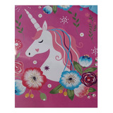 Cubrecama Quilt Infantil Liviano 1.5 Pza +funda 50x70 Niña Unicornio Flores