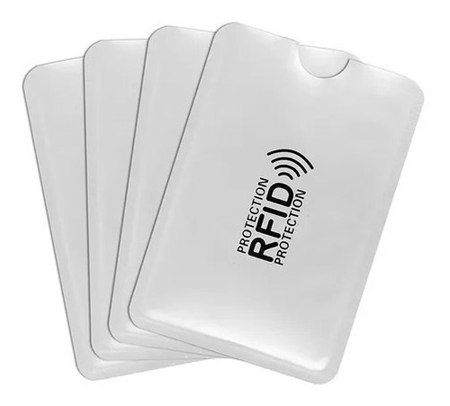 Set X10 Tarjetero Protector Rfid Tarjeta Crédito Anti Robo 