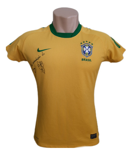 Camisa Brasil Seleção Brasileira Nike 2010 Orig Autografada