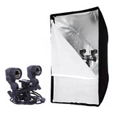 Kit Sombrilla Softbox 60x90 + Socket Doble Para Iluminacion