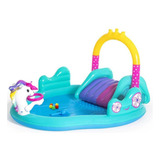 Pileta Niños Bestway Inflable Play Center Unicornio