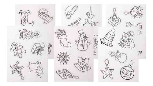 6 Piezas De Múltiples Patrones De Navidad Diy Impresora De
