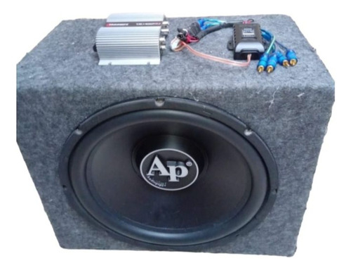 Combo Subwoofer Audiopipe 15'' 1500w+ Cajon +  Amplificador 