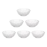 Set X6 Bowl Compotera Vidrio Mini Ensaladera Postre Frutas