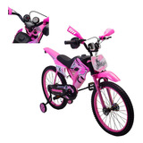 Bicicleta Infantil Moto Para Niño 16'' Con Ruedas Auxiliares