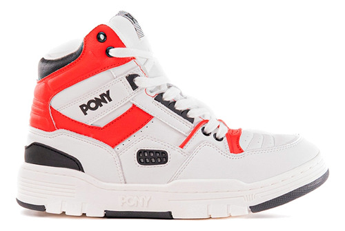 Tenis Pony M-100 Urban Red Hi Unisex Moda Casual