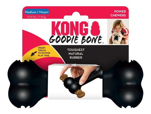 Juguete Para Perro Kong Goodie Bone Extreme Talla M