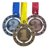 40 Medallas Metálicas Diseño A Elegir: 1ero 2do Y 3er Lugar