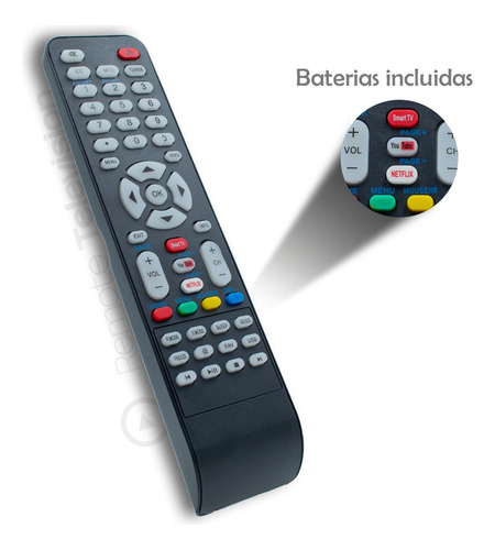 Control Remoto Atvio Smart Tv Atv32sm Atv43sm 4k Nuevo