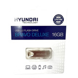 Hyundai Memoria Portatil Usb 16gb 2.0 Metalica Color  Plata