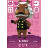 Animal Crossing Happy Home Designer Amiibo Card Lionel 072/1