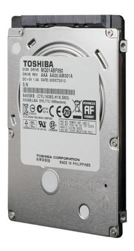 Disco Duro Interno Toshiba Mq01abf050 500gb - Casi Nuevo