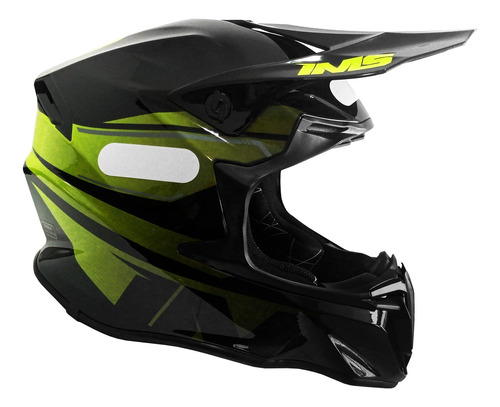 Capacete Ims Revo Motocross Trilha Fluor E Preto Lançamento