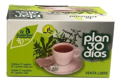 Té Guaraní 30 Bolsitas (15 Dias)