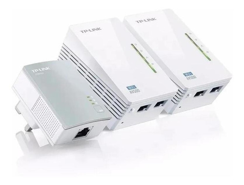 Extensor Powerline Av600 Tp-link Tl-wpa4220t Kit Triplo 4220 Cor Outro